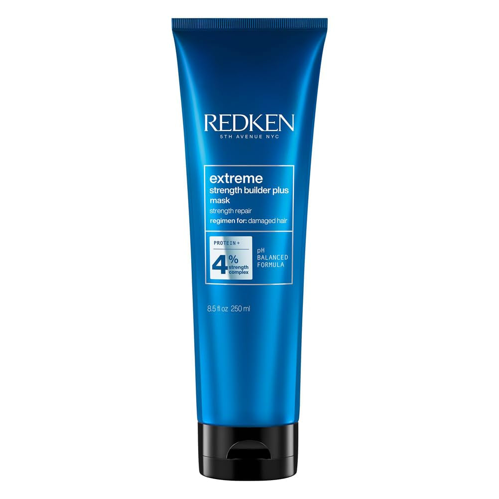 Redken Masque capillaire intensif pour tous les cheveux abîmés répare et régénère Anti-casse Extreme Strength Builder Plus Mask 1 x 250 ml Naty Shop Hair Mask Default Title