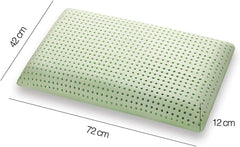 Oreiller à mémoire de forme Marcapiuma, vert, naturel, aux herbes, 2 pièces Oreillers standards Naty Shop