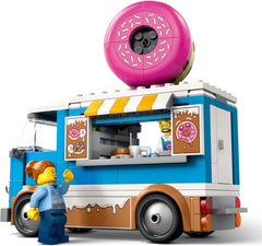LEGO City Donut Truck - Camion de restauration avec 2 figurines de police - Jouet de construction pour garçons et filles à partir de 5 ans - Idée cadeau d'anniversaire et de vacances 60452 Jeux de construction Besuche den LEGO-Store