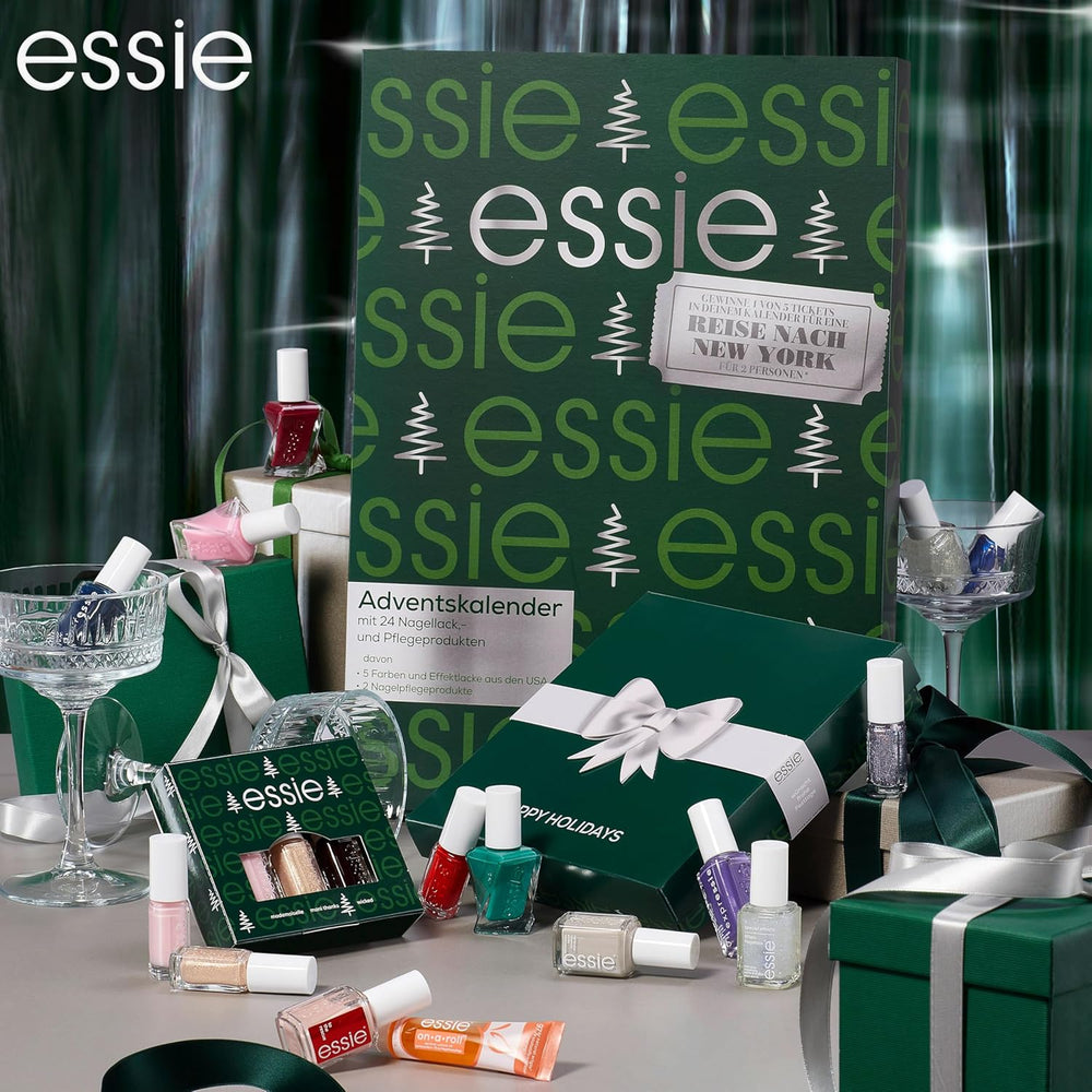 Kit Essie Mini Trio XMAS, non. 13 Mademoiselle + non. 49 Wicky + non. 570 Mani Merci, 3 x 15 ml
