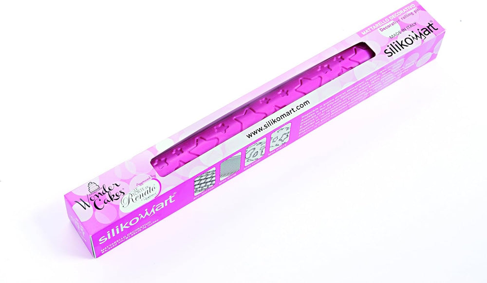 Silikomart | Décoration pour gâteau en silicone, rose, diamètre 43 mm