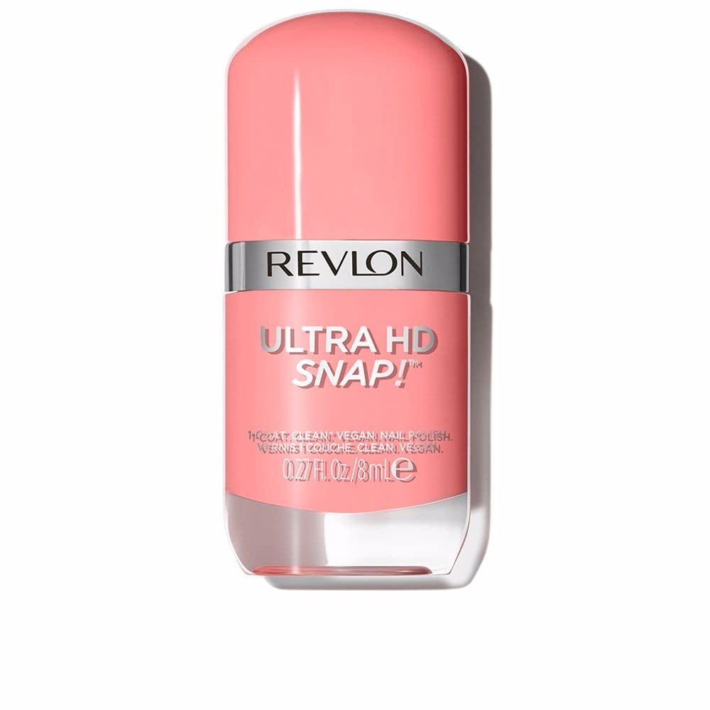 Revlon Ultra HD Snap Vernis à ongles, formule végétalienne longue durée, séchage rapide et couverture complète en une seule couche, couleur (8 ml), rouge et noir (014), unisexe