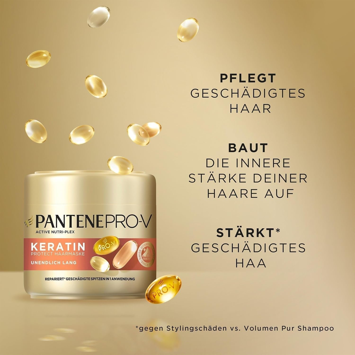 Mască de păr Pantene Pro-V Infinite Long Keratin Reconstruct (300ml) Masca de par Naty Shop