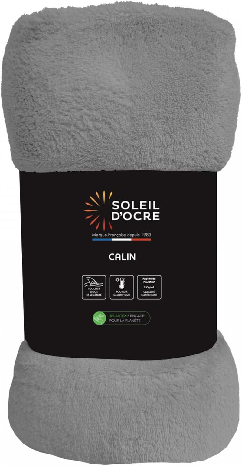 Soleil D'Ocre, couverture flanelle, 220 X 240 Cm, Calin, marron Couettes et couettes Naty Shop Gris 220 X 240 Cm