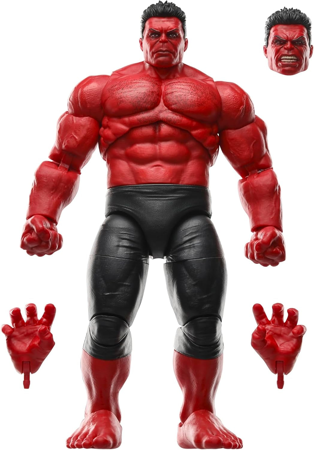 Figurine d'action Red Hulk série Marvel Legends (échelle : 15 cm) Pour Captain America : Le meilleur des mondes Figurines d'action Naty Shop Red Hulk