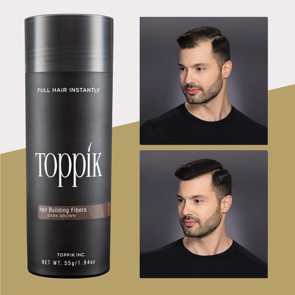 Cheveux dispersés châtain foncé pour des cheveux plus fournis en quelques secondes, poudre capillaire pour un look authentique, perte de cheveux pour la perte de cheveux pour hommes et femmes, 55 g Naty Shop Hair Care