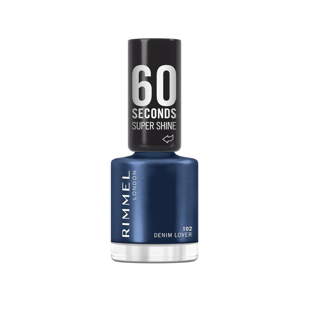 Oja Rimmel 60 Seconds Super Shine, uscare rapidă, culori vibrante, durabilă, 8 ml, 112 Almost Apricot