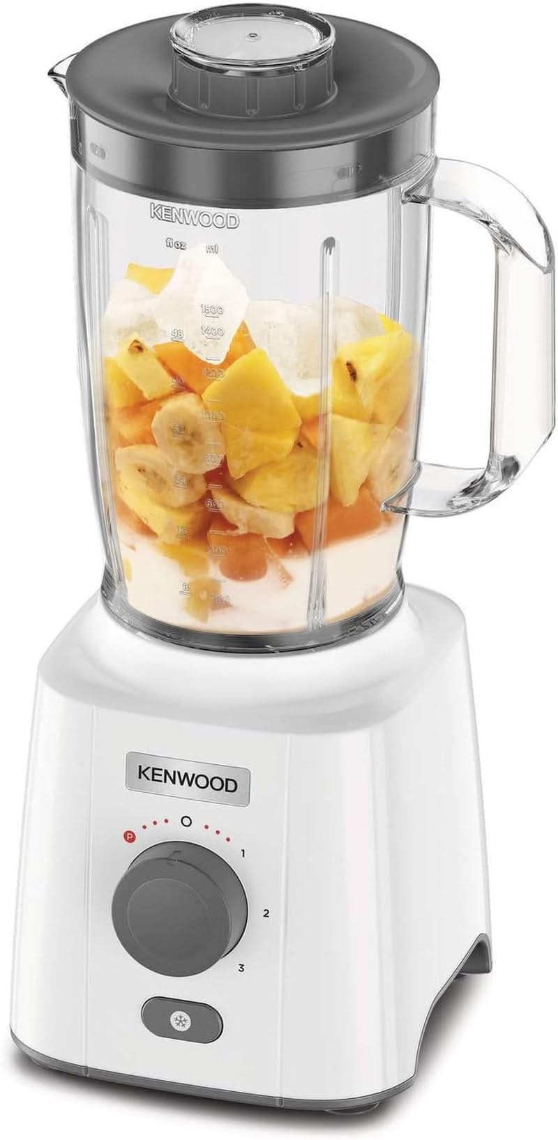 Kenwood BLP41.C0WH Mélangeur, Kunststoff, Grau, Weiß Kitchen Naty Shop
