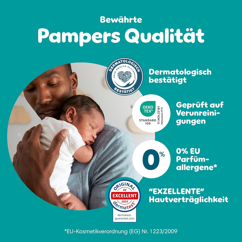 Couches Pampers Baby-Dry Puppy Patrol Edition, taille 6, 164 couches, 13 kg - 18 kg, protection contre les fuites jusqu'à 100 % et confort toute la nuit