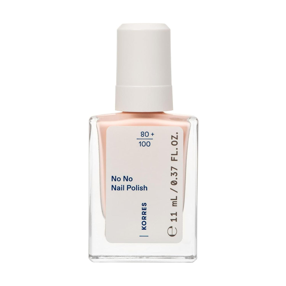 KORRES Base de vernis à ongles No No - Base 10 % végétalienne sans démoulage, pour une couleur longue tenue et résistante aux éclats, 11 ml - Ongles naturellement manucurés, sans substances nocives