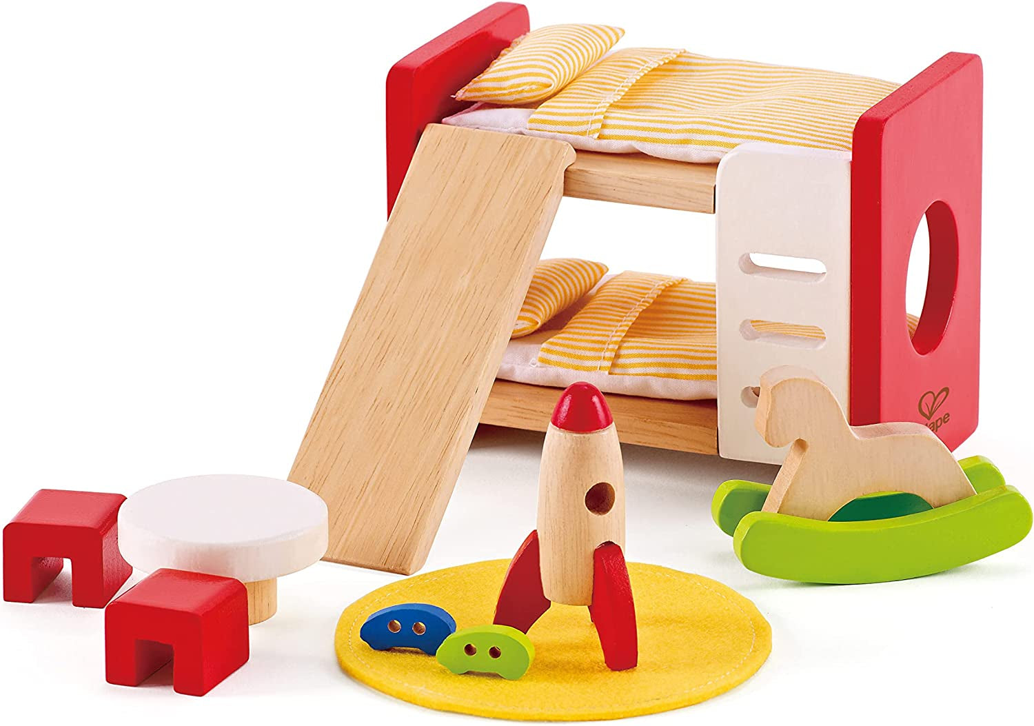 Hape E3459 - Chambre d'enfant, petites maisons de poupées Naty Shop Chambre d'enfant