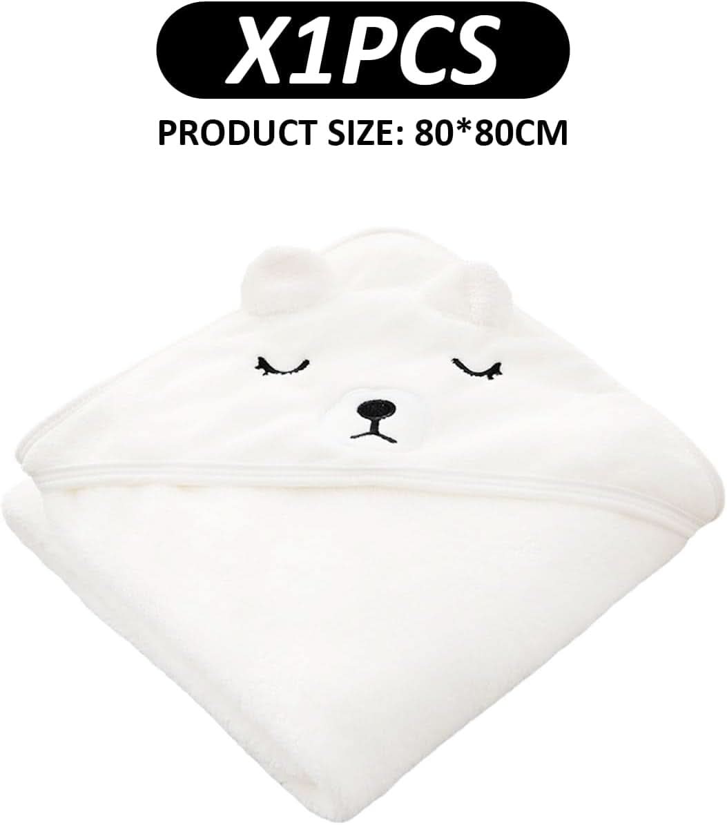 Serviette à capuche bébé, douce et absorbante Mère et Enfant Naty Shop