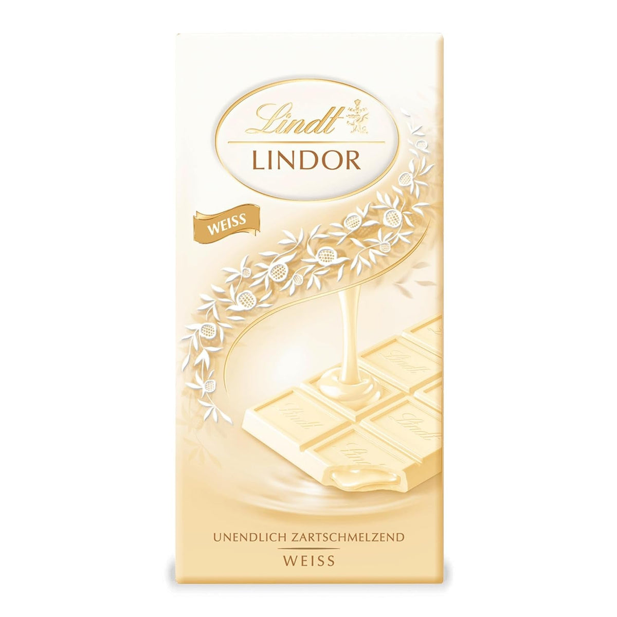 Lindt LINDOR Chocolat blanc, barre de 100 grammes Bonbons au chocolat Naty Shop Default Title