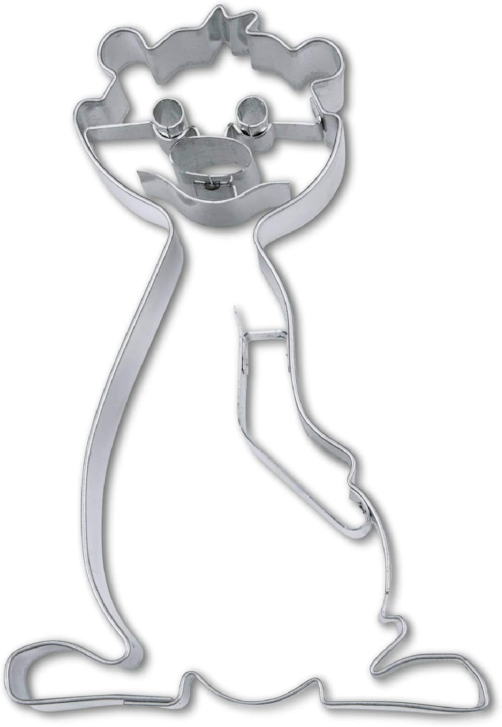 Boîte à biscuits en forme de suricate, env. 10,5 cm, argent