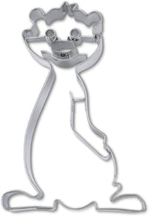 Boîte à biscuits en forme de suricate, env. 10,5 cm, argent