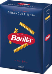 Pâtes Barilla Classique Girandole no. 34, à base de blé dur de haute qualité, toujours al dente (1 x 500g)