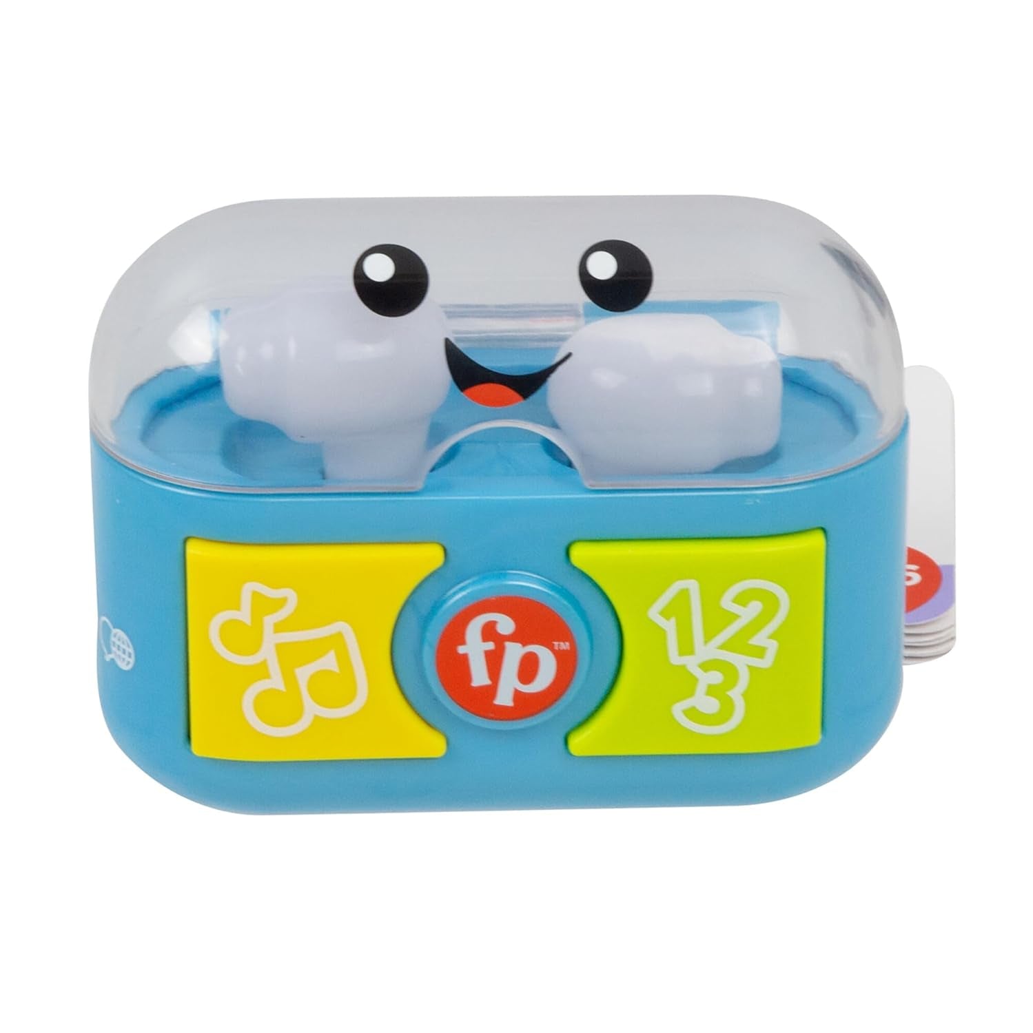 FISHER-PRICE Apprentissage et jeu amusants avec des bouchons d'oreille ludiques - Bouchons d'oreille interactifs avec lumières amusantes, chansons d'apprentissage et activités de motricité fine, plus de 20 chansons et phrases, 6 mois et plus, HWY45 Baby Toys Naty Shop