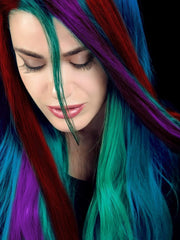 Kalolary 10PCS Peigne à Craie pour Cheveux, Teinture Capillaire Temporaire Lavable Peigne à Craie pour Cheveux Couleur Non Toxique pour Filles DIY Cosplay Carnaval Noël Saint Valentin Fêtes d'anniversaire Teinture pour Cheveux Naty Shop