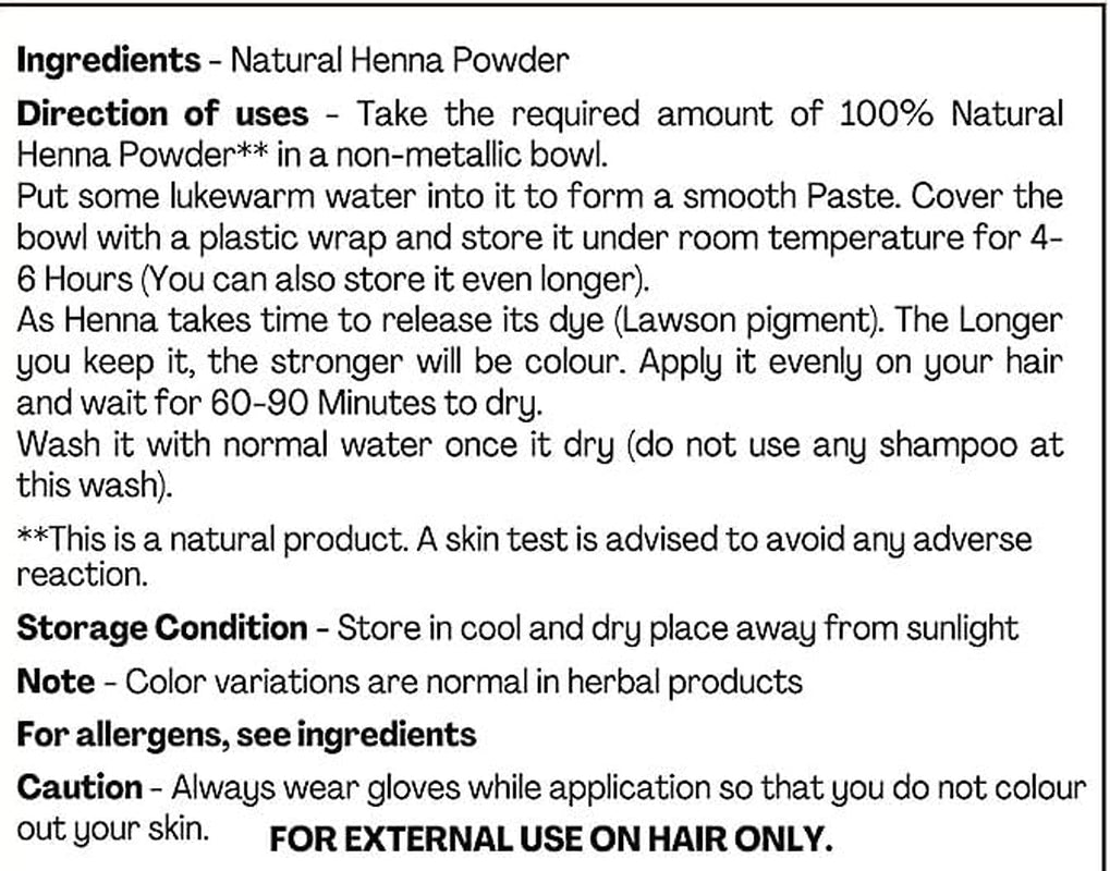 200 g de poudre de henné – Cheveux reflet rouge cuivré – Coloration cheveux – 100 % naturel, pur et sans additifs | Teinture capillaire en poudre fine Naty Shop