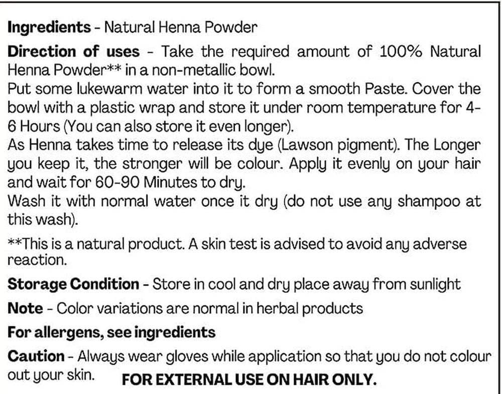 200 g de poudre de henné – Cheveux reflet rouge cuivré – Coloration cheveux – 100 % naturel, pur et sans additifs | Teinture capillaire en poudre fine Naty Shop