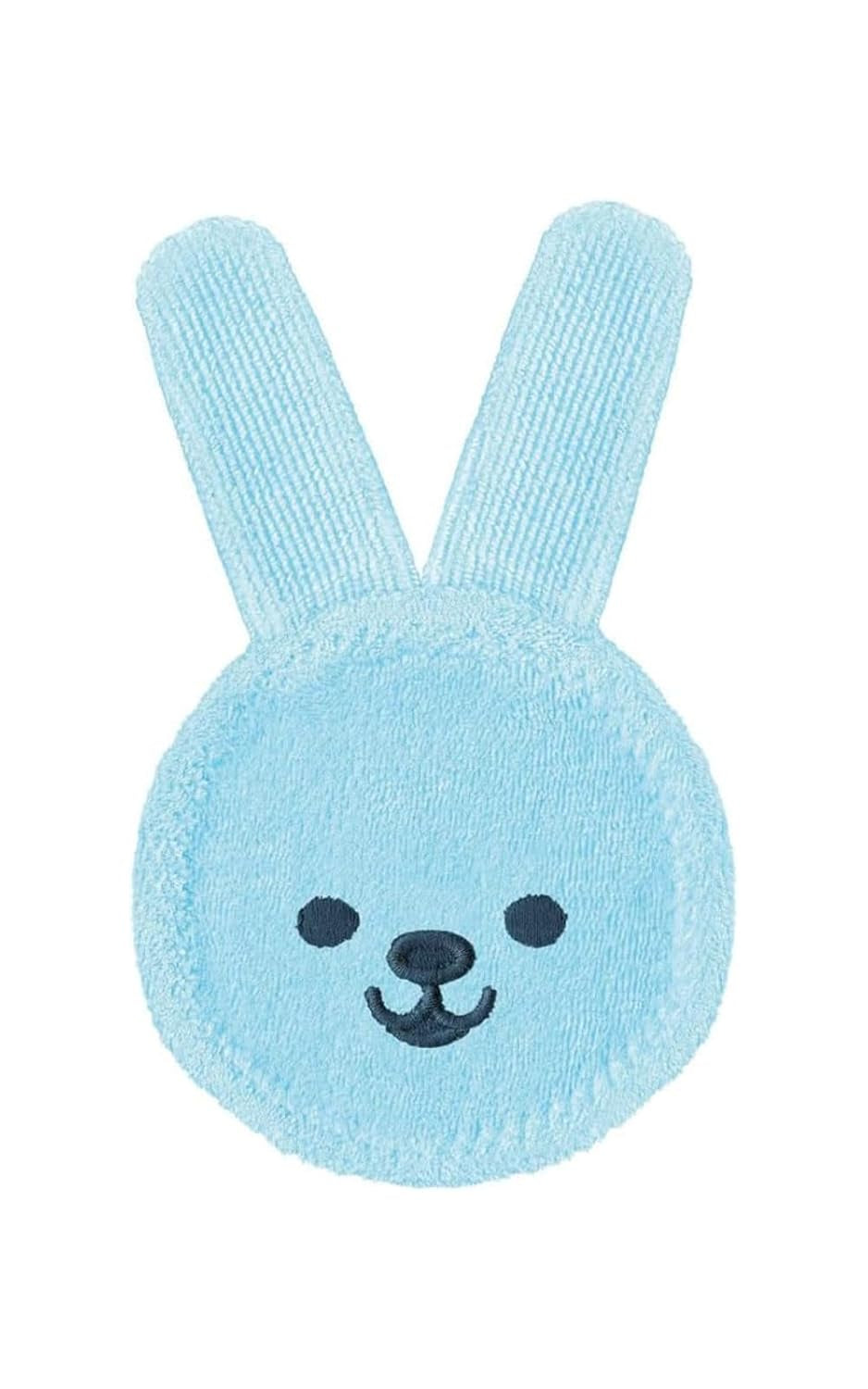 MAM Rabbit Anneau de dentition, gant de soins bucco-dentaires en microfibre, 0 mois et plus, rose