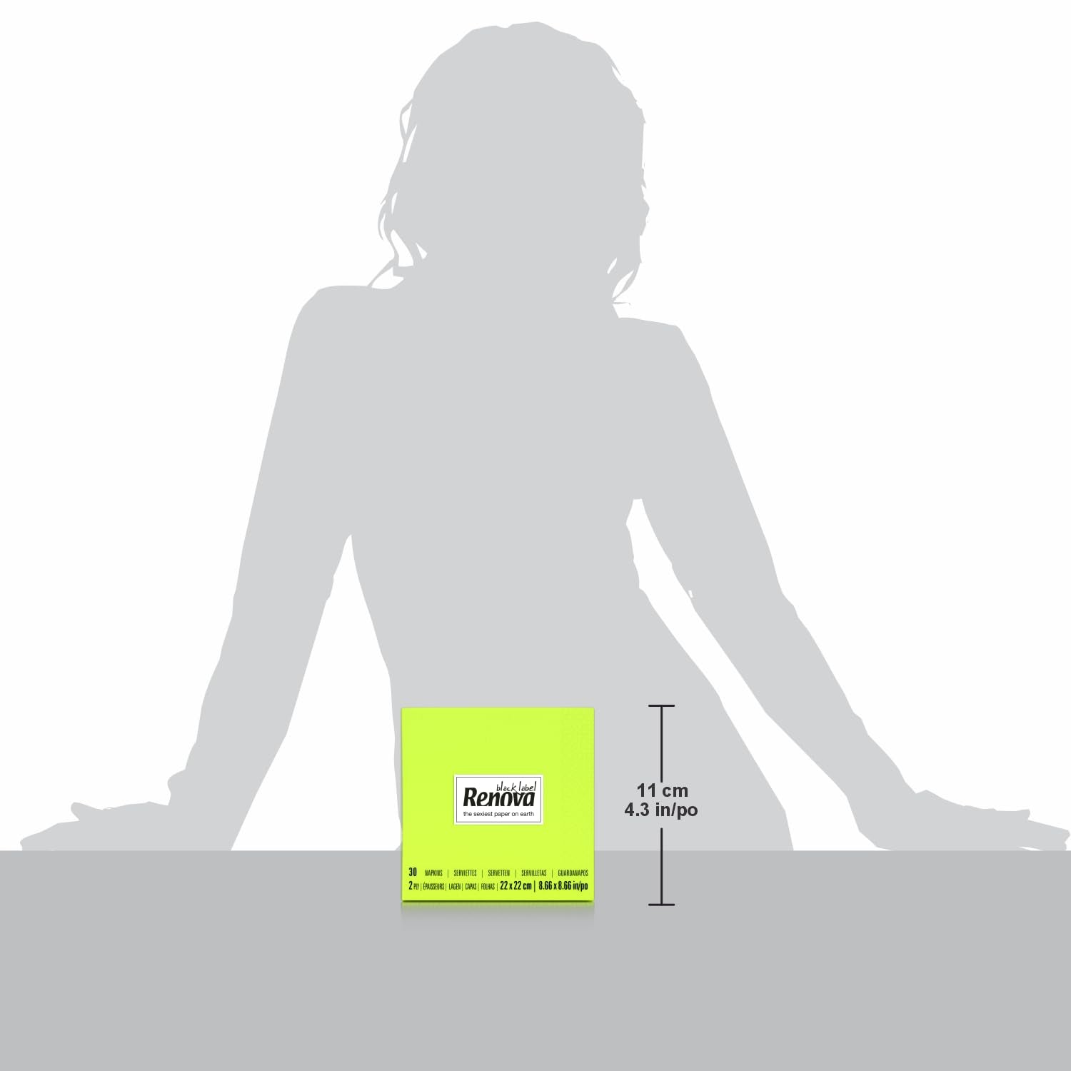 Serviettes en papier Renova Cocktail Vert - 30 Serviettes