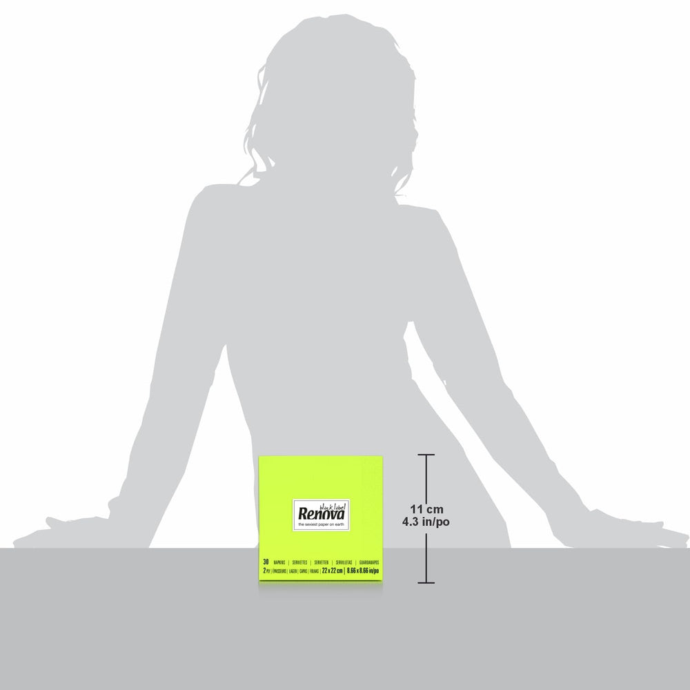 Serviettes en papier Renova Cocktail Vert - 30 Serviettes