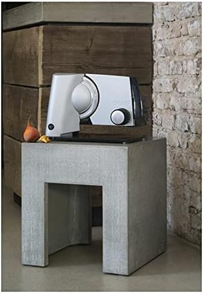 GRAEF SKS S32000, trancheuse électrique argentée avec boîtier entièrement métallique et plaque de base en verre Râpes et trancheuses Naty Shop