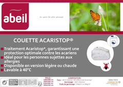 Housse de couette Acaristop Anti-acariens et antibactérienne, blanc, 240 X 260 cm Couettes et couettes Naty Shop