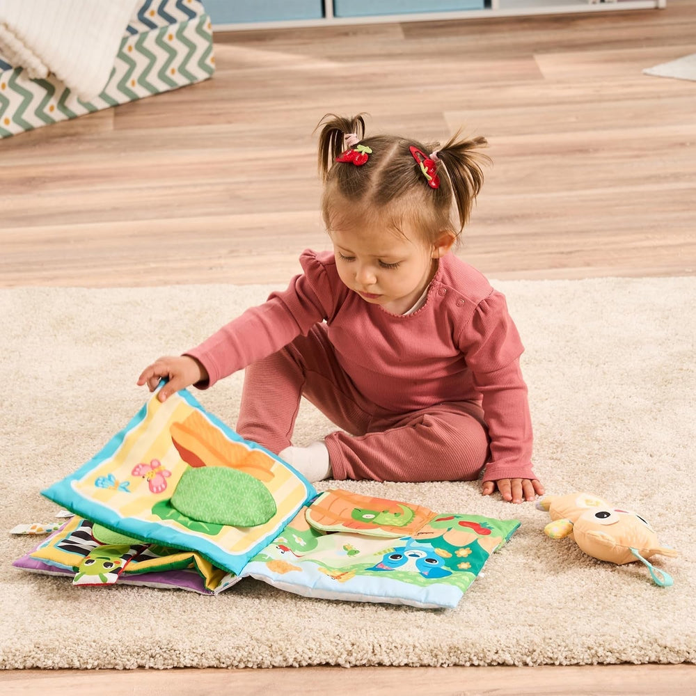 VTech Baby Mon grand livre en peluche - Livre tactile/livre avec musique et sons - Livre en tissu avec éléments mobiles - Jouet pour la motricité et les sens - Pour bébés et enfants de 3 à 24 mois Bebe Naty Shop Jouets
