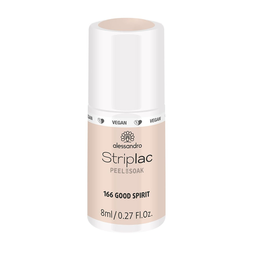 Vernis à ongles UV Alessandro Striplac White Honeymoon - Délicat et longue tenue - S'enlève facilement grâce à la technologie de retrait - Vegan et cruelty-free - 8 ml