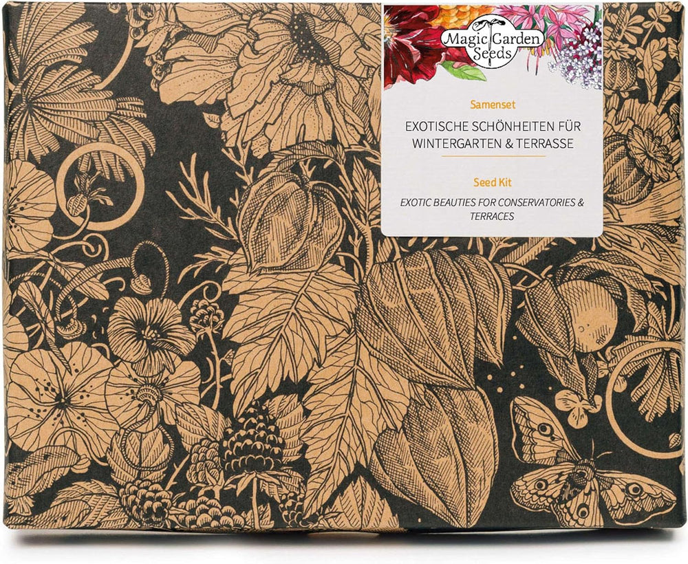 Schönheiten Exotische für Wintergarten und Terrasse - Samen-Geschenkset mit 5 frostempfindlichen Blühpflanzen aus all Welt