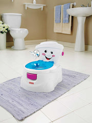 Fisher-Price Meine Erste Toilette, Baby Töpfchen, Mit Musik & Lustigen Sätzen, Tragbare Baby Toilette, Abnehmbarer Toilettenaufsatz, Deutsche Version, Ab 1 Jahr, P4326 Accessoires Alimentation et allaitement Bebe Naty Shop