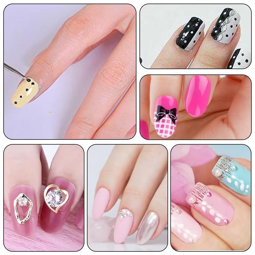 5 pièces Dotting Pen Set, Nagelpunkt-Stift, Dotting Pen Punktierung Stift Marbleizing Werkzeug Nagellack Maniküre Dot Nail Art Set, Marmorier-Werkzeug-Set, Punkte, Nagelkunst, Nagel Nail Werkzeug Set