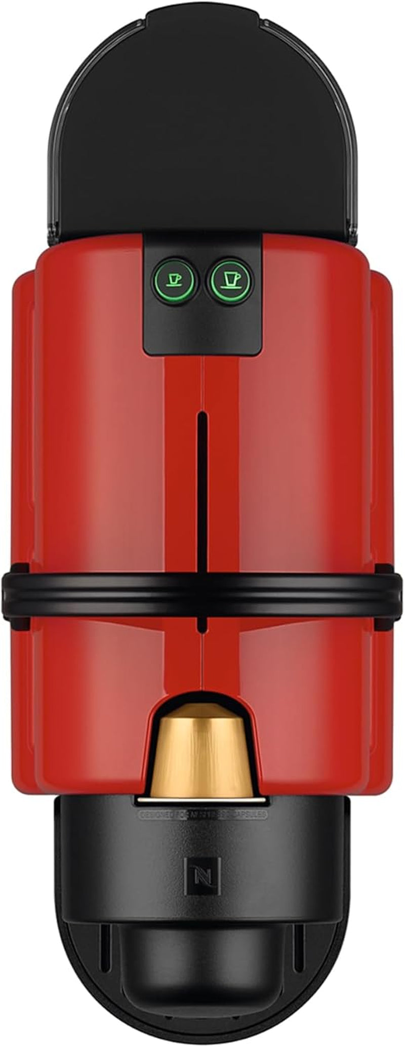 Krups Nespresso Inissia Machine à Expresso - Machine à Expresso Compacte pour Capsules de Café, Pression 19 Bars, Chauffage Rapide en 25 Secondes, Fonction Économie d'énergie, Réservoir d'eau 0,7 L, Rouge, Modèle YY5506FD