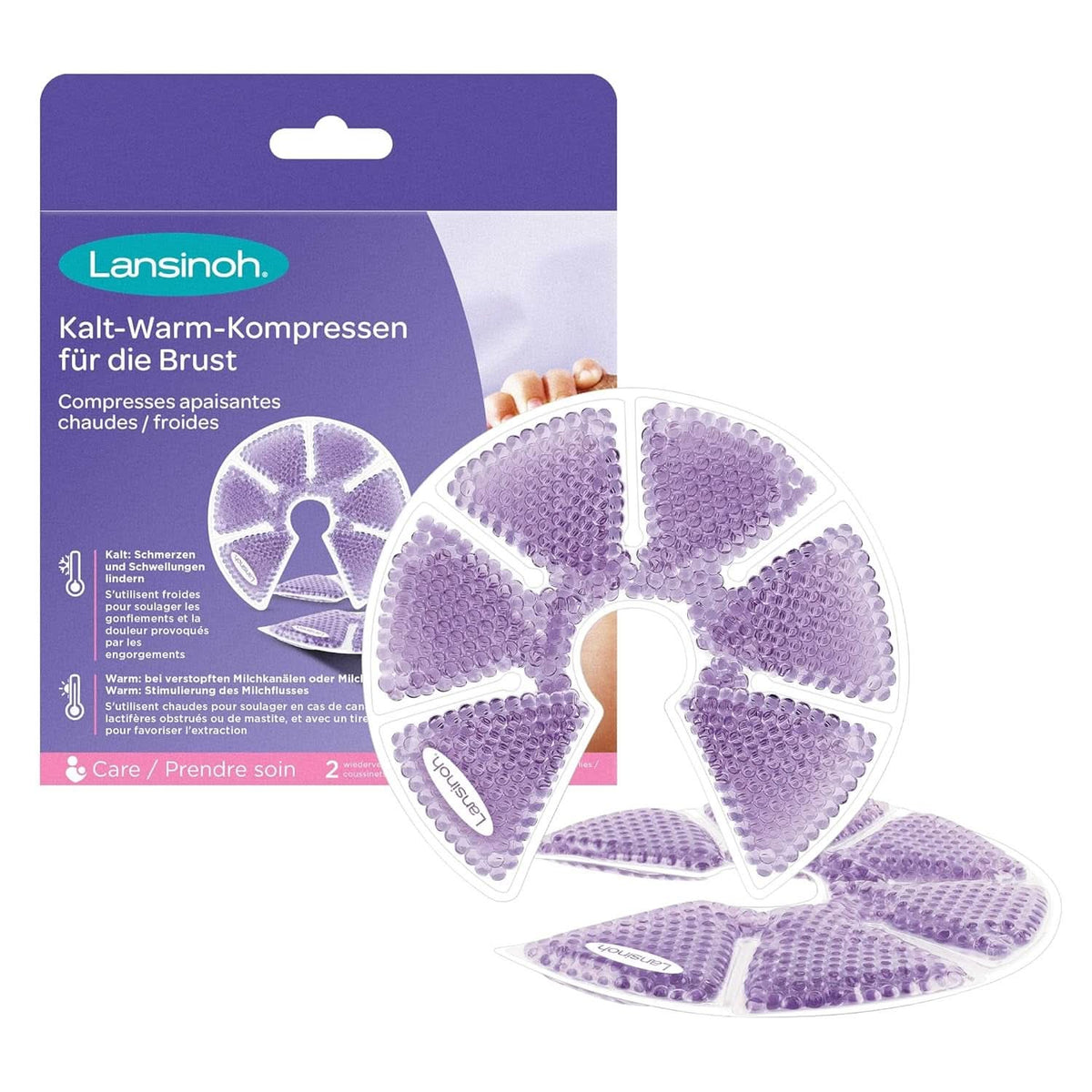Lansinoh 3-en-1 Thermoperlen - Coussinets réfrigérants et chauffants pour seins Accessoires Alimentation et Allaitement Bebe Naty Shop