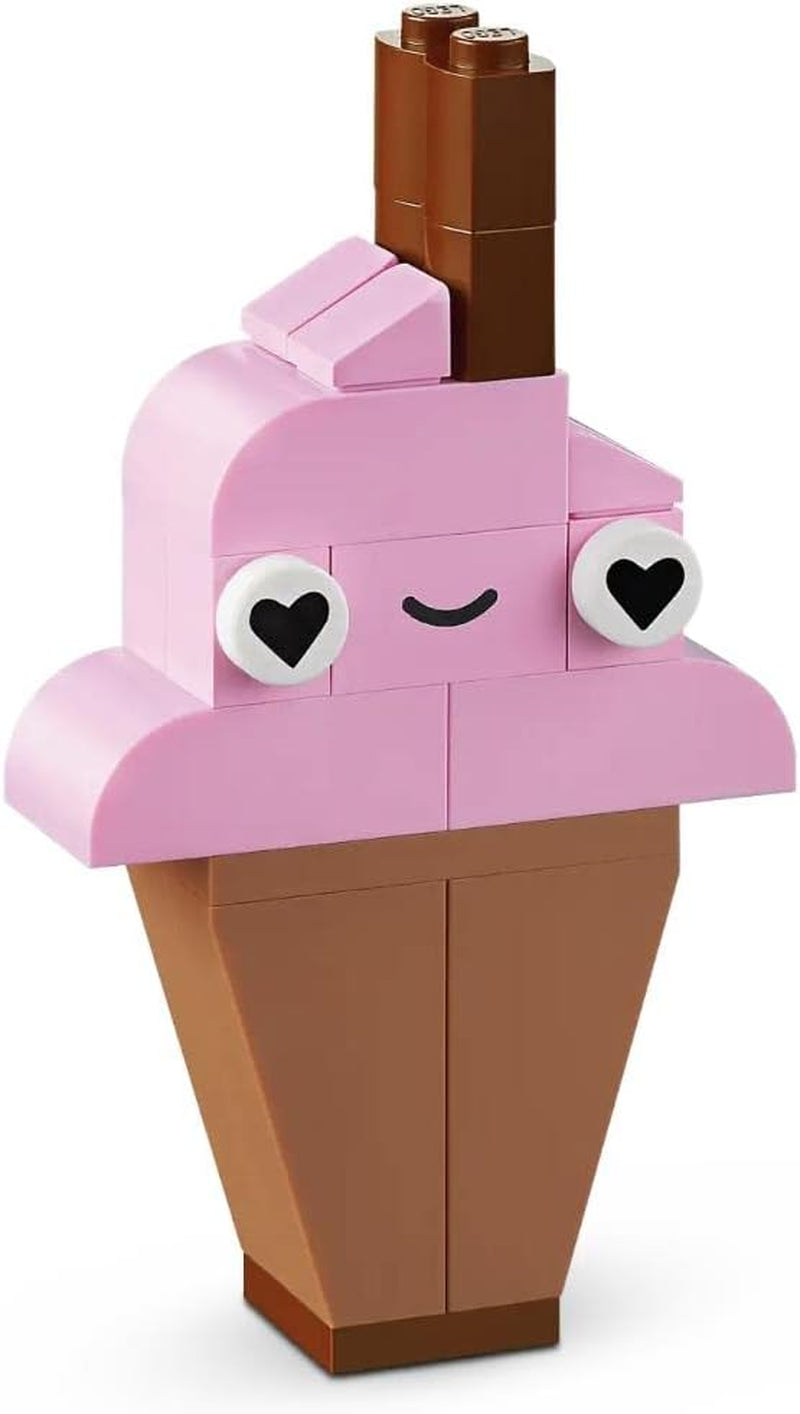 LEGO 11028 Ensemble de construction créatif pastel classique Boîte de briques, jouet de construction pour filles et garçons âgés de 5 ans et plus avec modèles ; glace, dinosaure, chat et plus encore Jeux de construction Besuche an LEGO-Store
