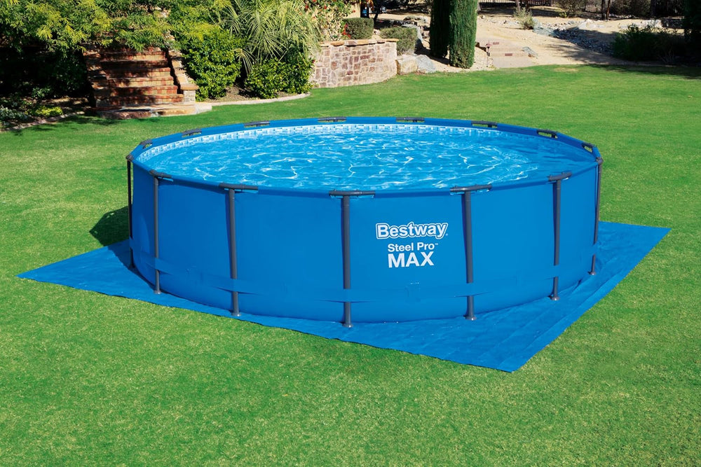 Folie de sol Bestway PE 488 x 488 cm, albastră, pătrată