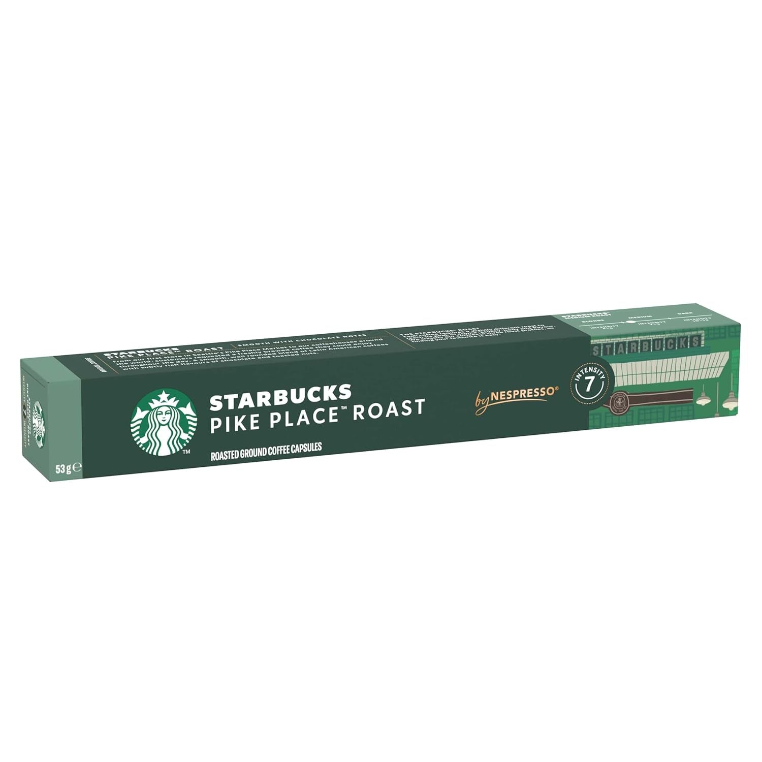 STARBUCKS Pike Place Roast de Nespresso, Mittlere Röstung, Kaffeekapseln 10 x 10 (100 Kapseln)