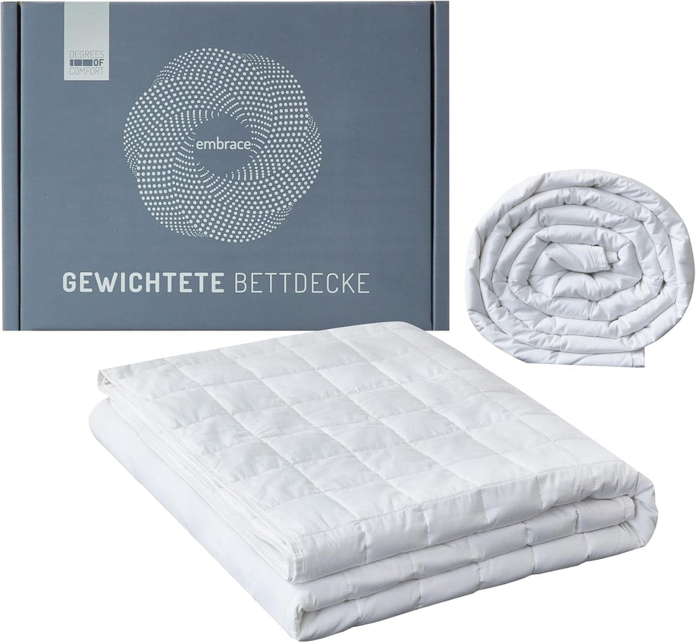 Degrés de Confort Couverture lestée 135X200Cm 7Kg, couverture thérapeutique anti-stress en 100% coton, couverture lourde Couverture lestée pour adultes Peut améliorer le sommeil et réduire le stress Degrés de Confort Lits et Couvertures 135 X 200 Cm 7,0 Kilogrammes