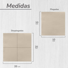 Paquet de 300 serviettes en papier cocktail, 100 % recyclables et biodégradables, porte-serviettes en acier inoxydable, serviettes écologiques, 10 x 10 cm, pliées.