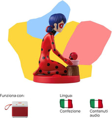 Figurine sonore - Contes de Coccinelle et Chat Noir - Histoires sonores et contes de fées, garçons et filles 4-6+, version italienne Jouets pour bébés Naty Shop