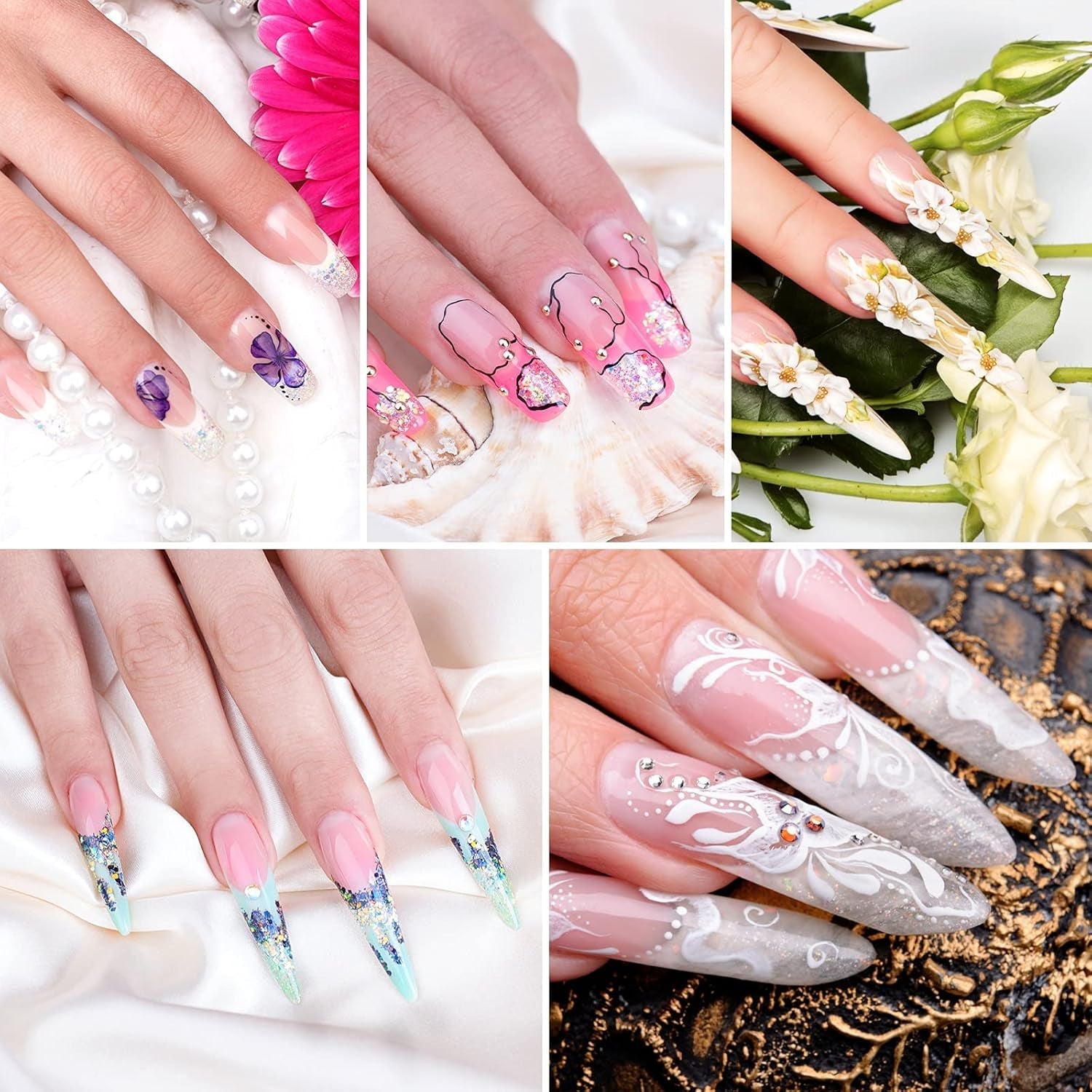 Colle pour pointes d'ongles, colle à ongles extra forte BOLASEN, colle à ongles craquelée 4 pièces, colle à ongles, colle à ongles artificielle extra forte, colle à ongles - 4 * 7 ml