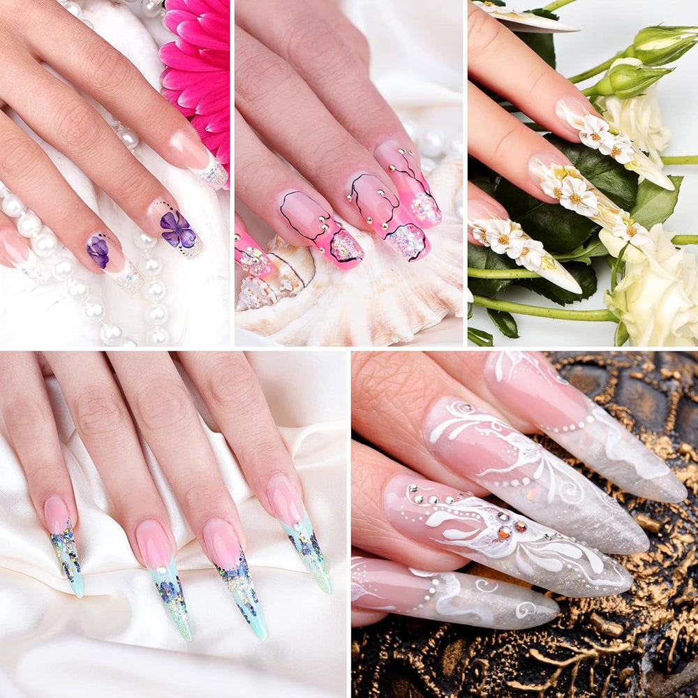 Colle pour pointes d'ongles, colle à ongles extra forte BOLASEN, colle à ongles craquelée 4 pièces, colle à ongles, colle à ongles artificielle extra forte, colle à ongles - 4 * 7 ml