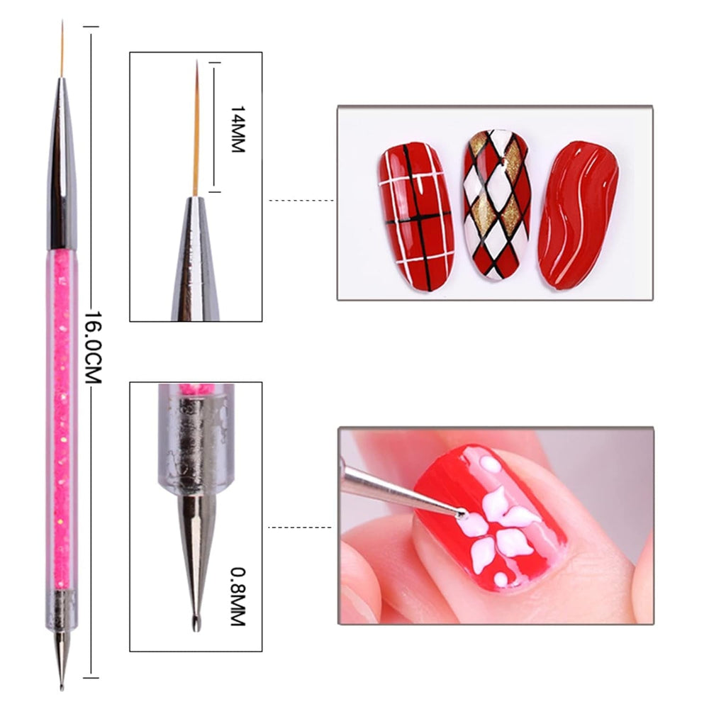 Nagel Art Fineliner Pinsel[5 Stück],Nagel Art Liner Pinsel,Professionel Detail Pinselset,Nagellack Pinsel,Pour Nail Art Design Painting Salon,Nageldesign Nagel Fußpflege