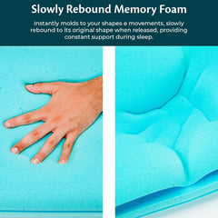 Soutien du cou Oreiller en mousse à mémoire de forme réglable en hauteur Oreiller de lit orthopédique et ergonomique Oreiller de soulagement de la douleur au cou Oreiller de soutien du cou et polyes lavables anti-ronflement. Cap Oreillers orthopédiques cervicaux Naty Shop