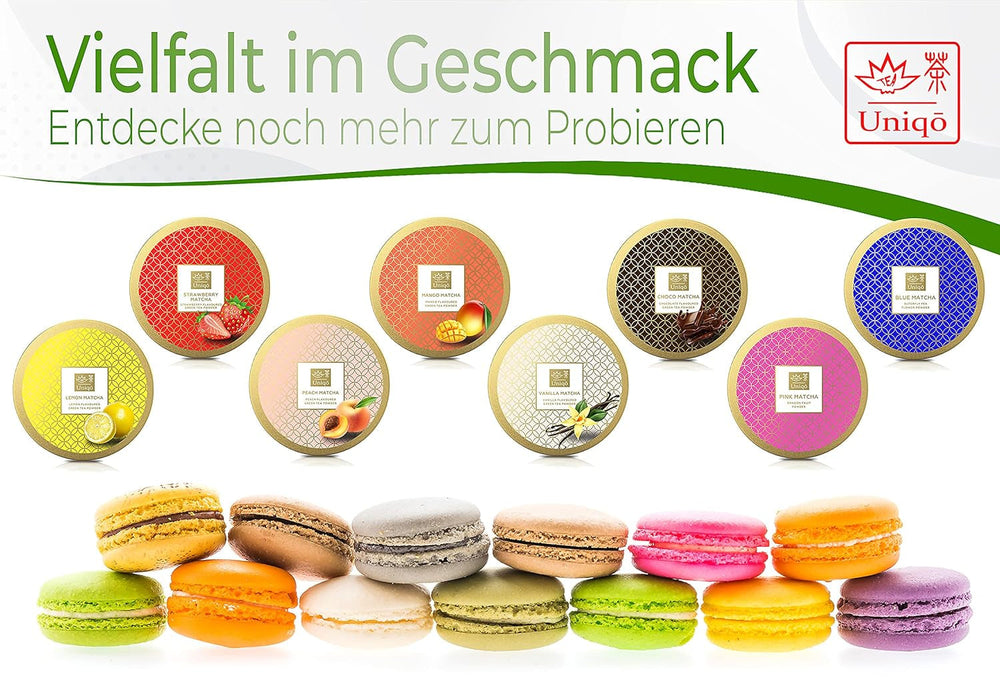 Uniqo Thé Matcha en poudre 200 g dans un emballage écologique rechargeable