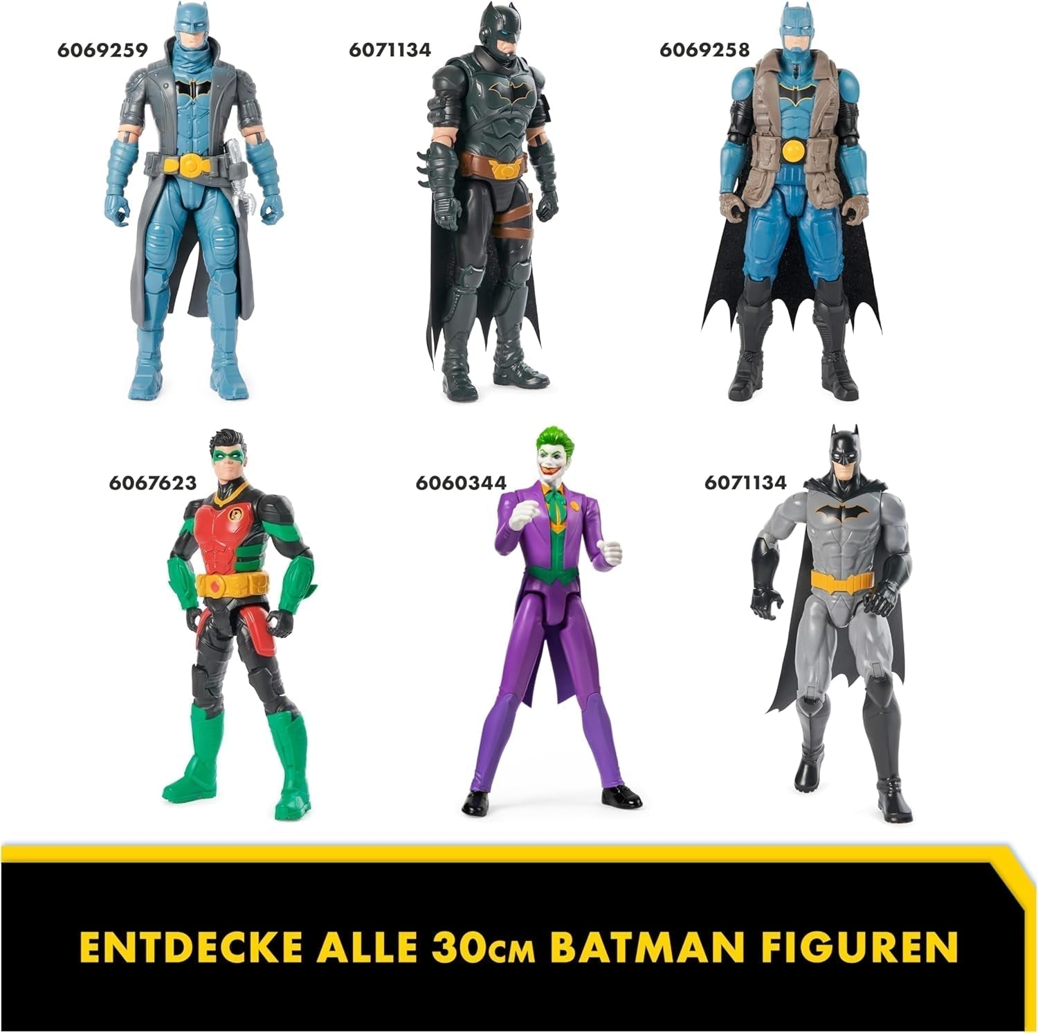 Figurine d'action Batman S1, hauteur 30 cm, entièrement mobile pour des aventures passionnantes et des cascades pleines d'action, jouet pour enfants à partir de 4 ans, figurines d'action au design original de bande dessinée Naty Shop
