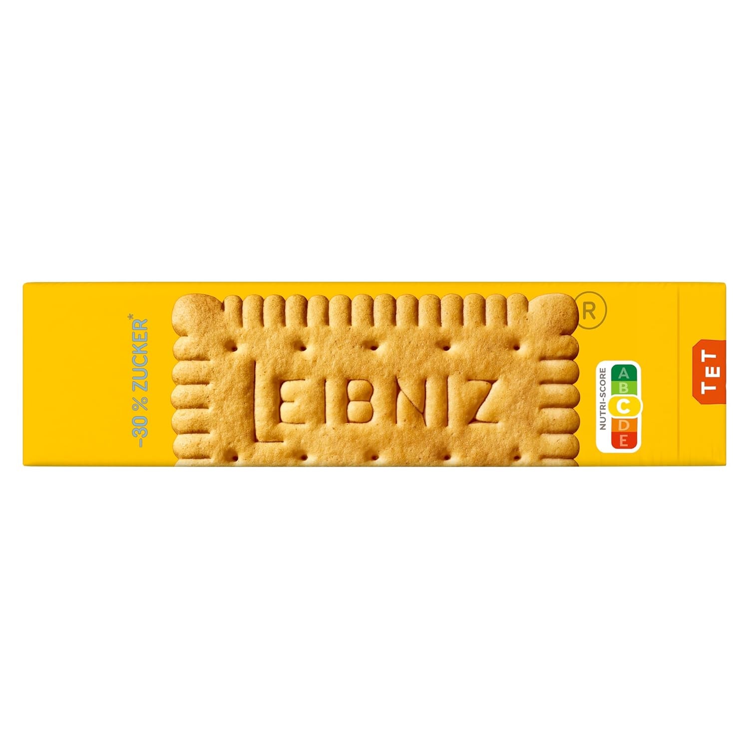 LEIBNIZ Biscuits au Beurre - 30% Sucre, 150g, Biscuits au Beurre Faible en Sucre, Véritables Biscuits Croquants à 52 Dents (1 x 150g)