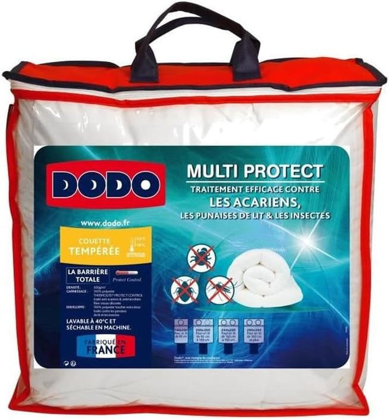 DODO Couette simple 140 X 200 Cm, multi-protection, douce et protectrice, lavable en machine à 40°C Couettes et couettes Naty Shop 200/200